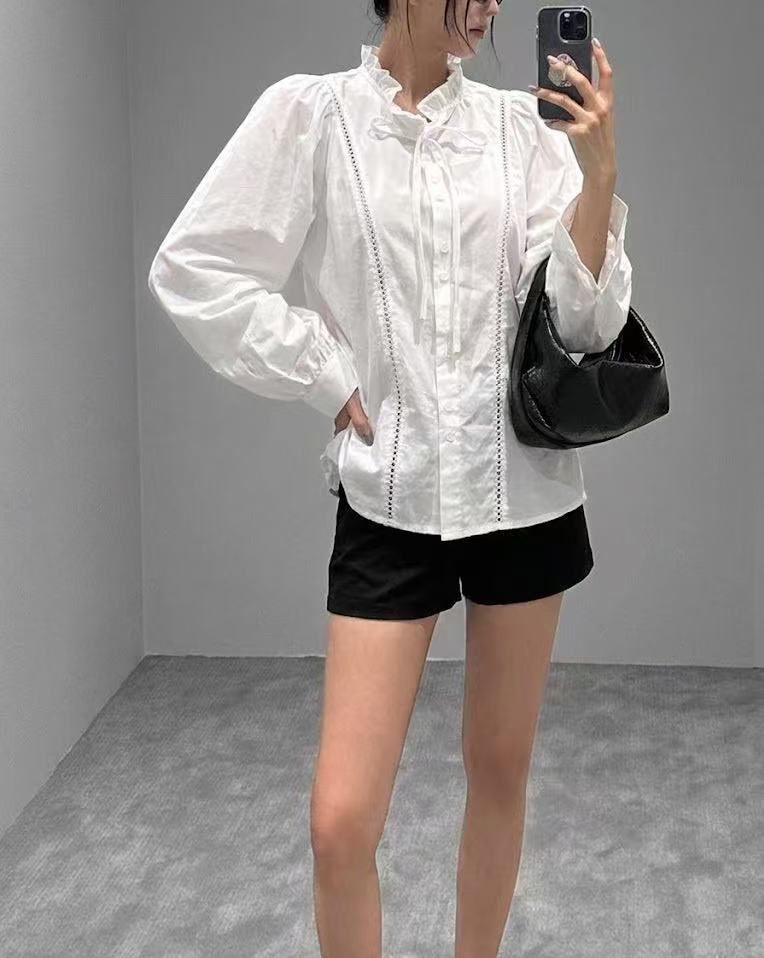 UNA/THE MAY東大門實拍女裝新款職業休閑時尚襯衫蕾絲衫THEMAY/UNA襯衫/蕾絲衫