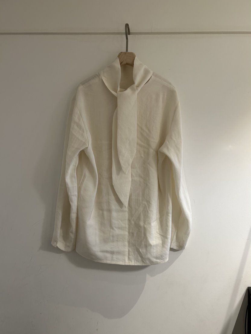 NOTICE東大門實拍女士新品職業人氣熱賣26春夏襯衫蕾絲衫系帶NOTICE襯衫/蕾絲衫