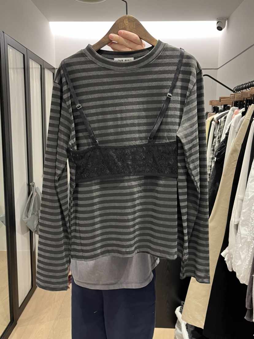 LOVE PULL韓國代購女士新品推薦時尚人氣熱賣休閑長袖T恤LOVE PULL長袖T恤