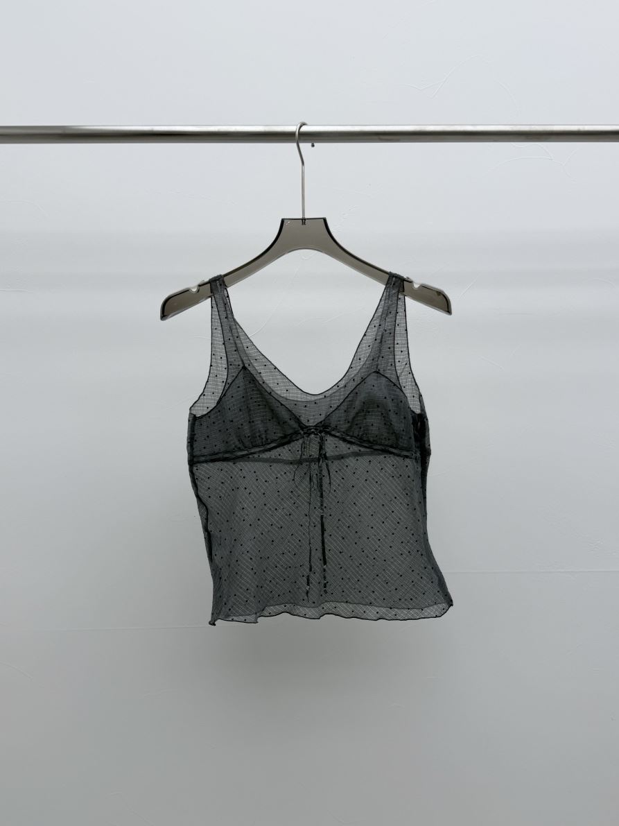 SEARE/PRETZEL韓國代購女士新款職業時尚休閑吊帶背心透明SEARE/PRETZEL吊帶/背心