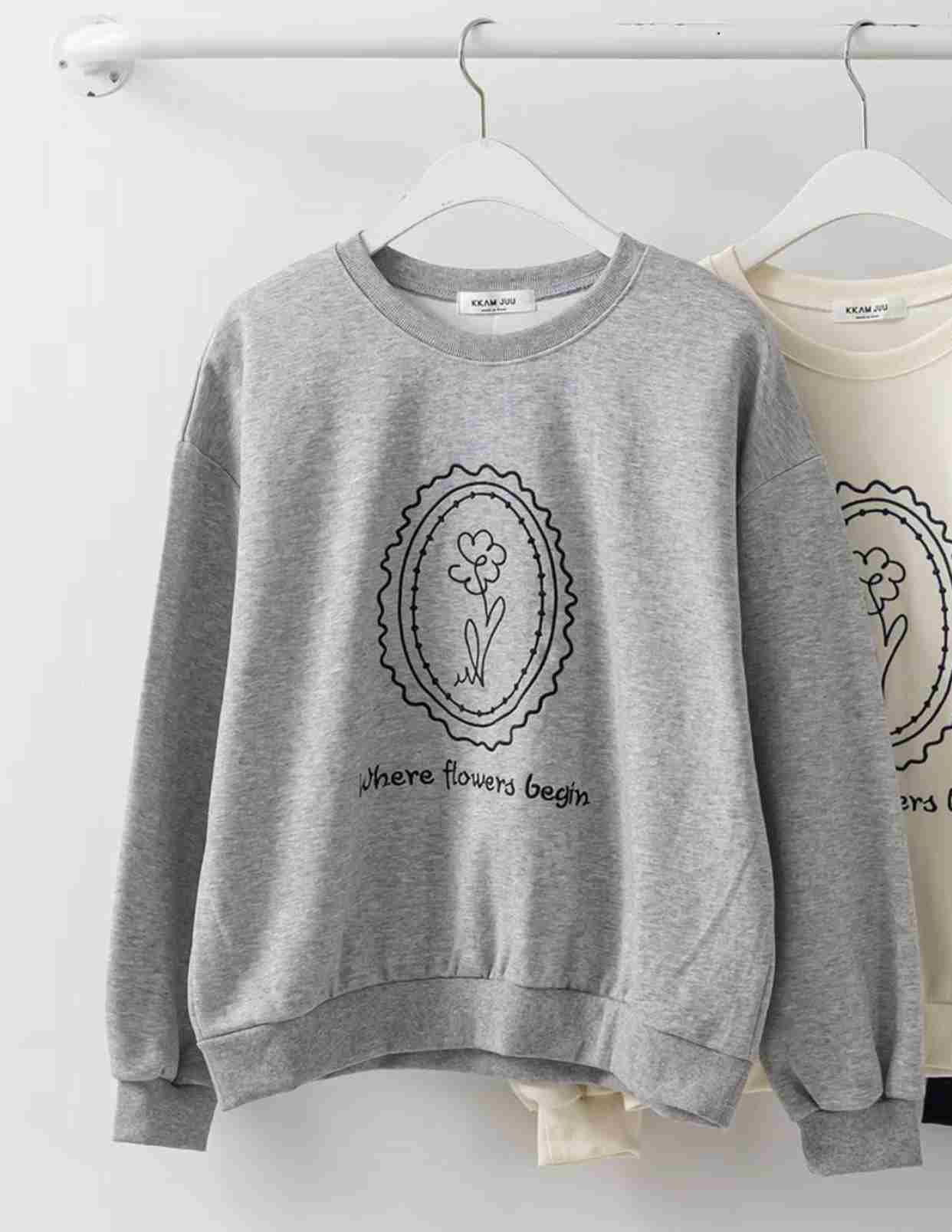 KKANNJUU韓國直郵女士新品推薦時尚人氣熱賣職業真品衛衣KKAMJUU衛衣