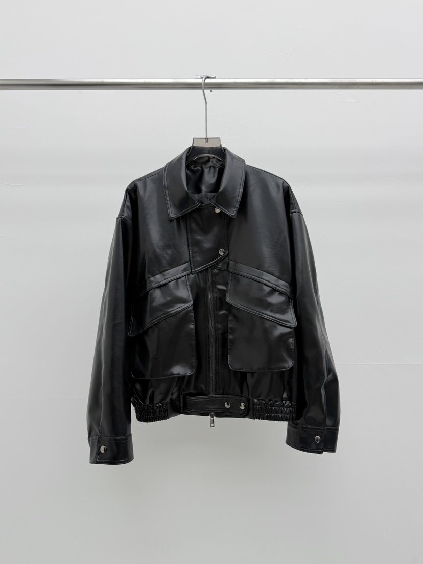 SEARE/PRETZEL韓國直郵女士新款熱賣休閑人氣26春夏皮衣SEARE/PRETZEL皮衣