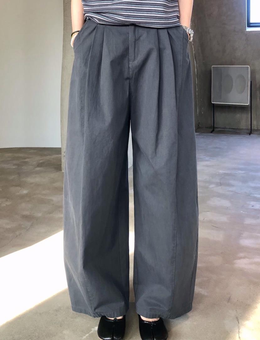 GLAD SOME東大門實拍女士新款26春夏推薦人氣休閑褲褶裥棉GLAD SOME休閑褲