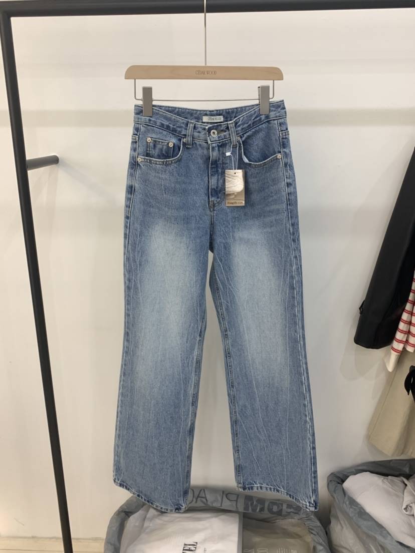 CEDARWOOD東大門實拍女裝新款人氣推薦休閑職業時尚牛仔褲CEDAR WOOD牛仔褲