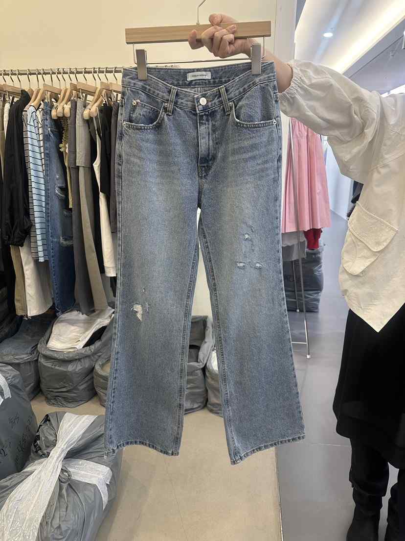 MONDAYMORING東大門實拍女裝新款職業人氣時尚26春夏牛仔褲MONDAYMORING牛仔褲