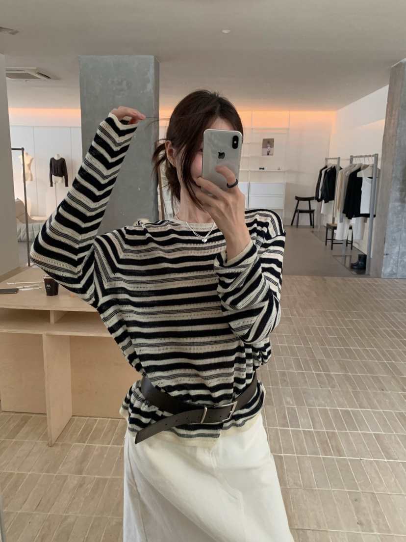 HER/PLAYLIST韓國直郵女士新款26春夏時尚針織衫不含腰帶HER/PLAYLIST針織衫