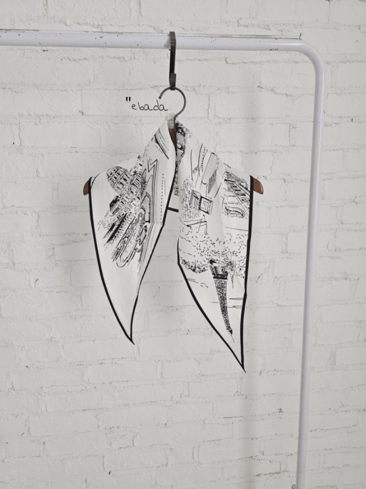 EBADA韓國直郵女士新款休閑熱賣人氣真品時尚圍巾披肩絲綢EBADA圍巾/披肩