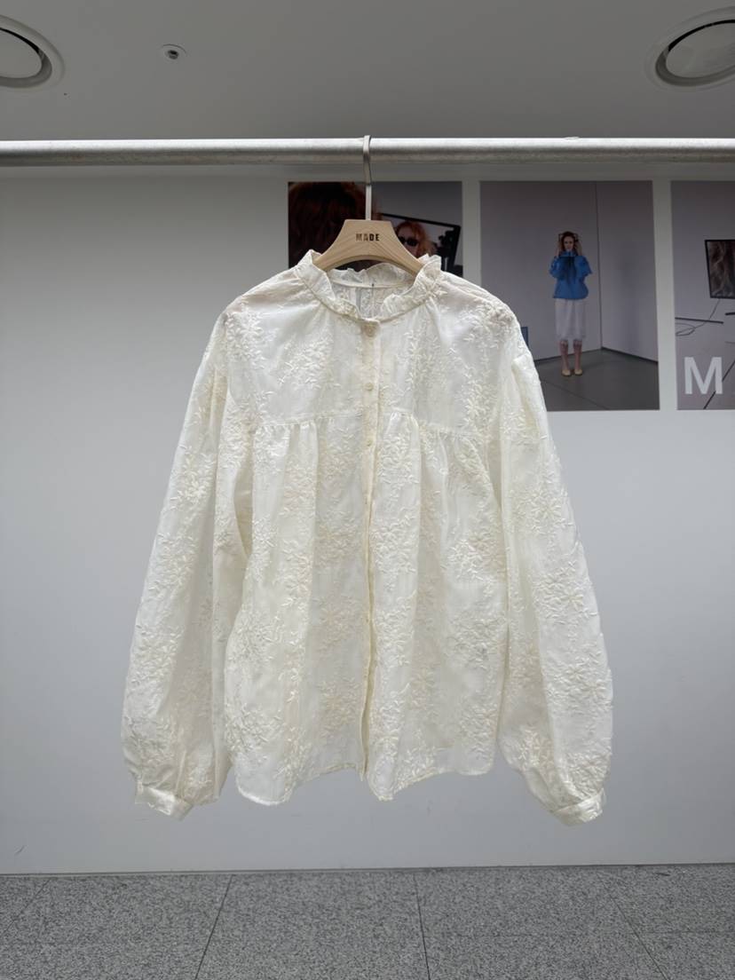 MADE-P韓國代購女裝新款熱賣休閑職業真品推薦襯衫蕾絲衫MADE-P襯衫/蕾絲衫