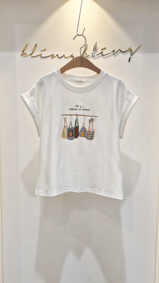 BLING BLING-S/RICO韓國直郵女士新品熱賣人氣職業T恤BLING BLING-S/RICOT恤