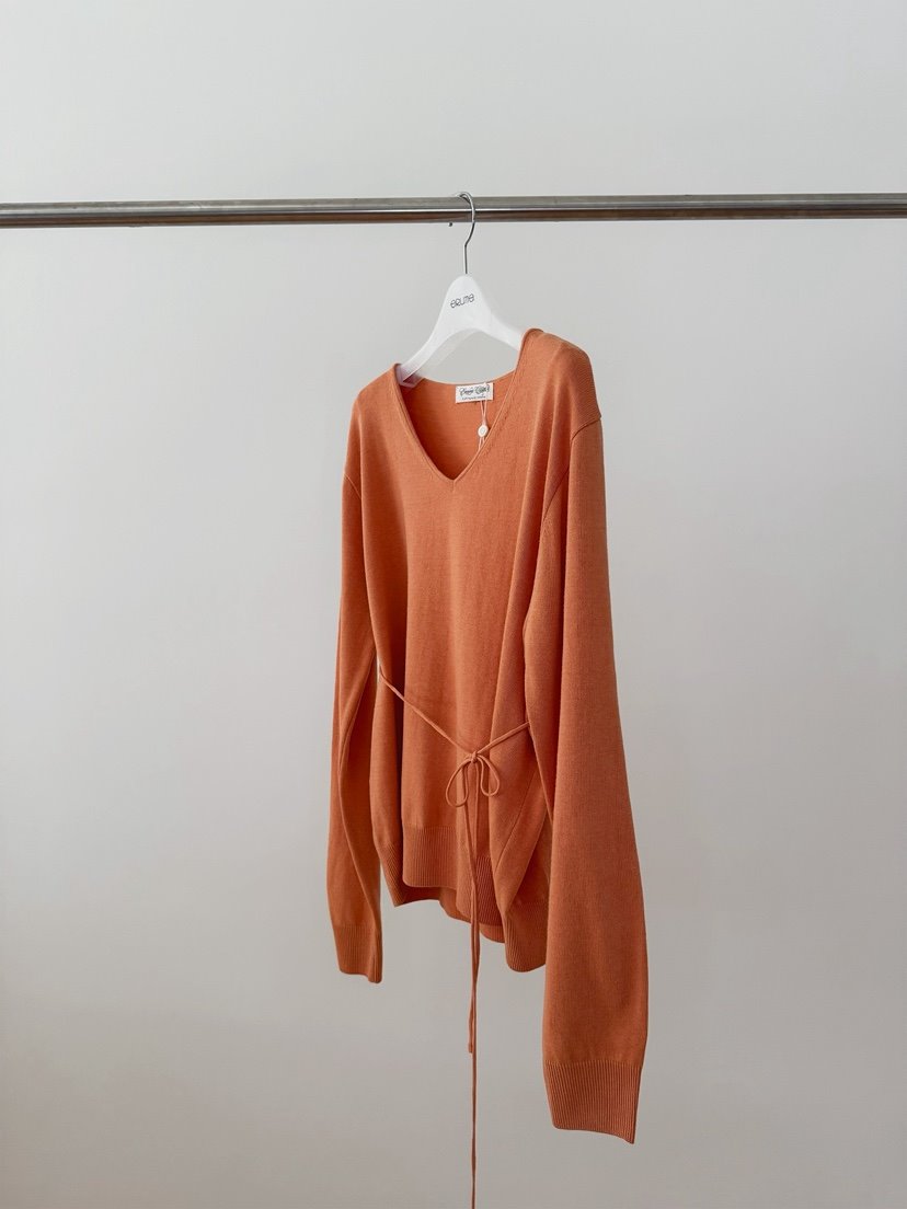 ERUME東大門直郵女士新款人氣職業推薦真品時尚針織衫含腰繩ERUME針織衫