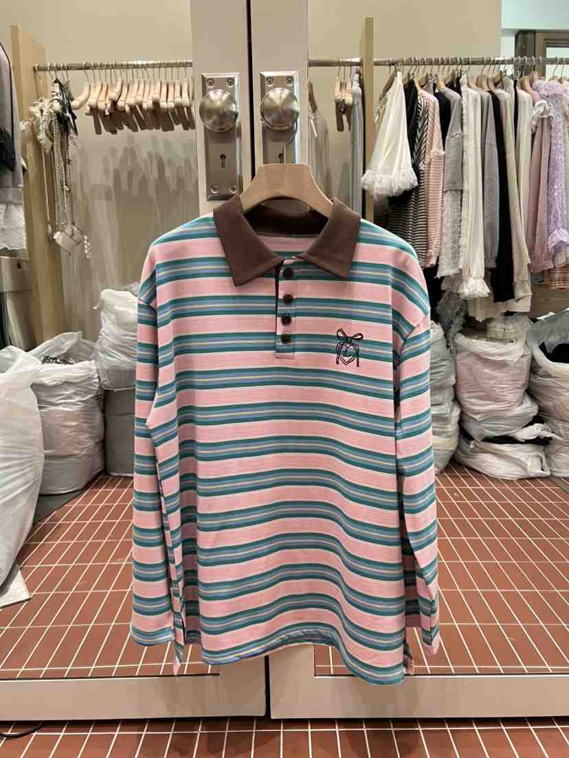 BE&amp;BE東大門代購女裝新款時尚熱賣推薦休閑職業長袖T恤BE&be長袖T恤