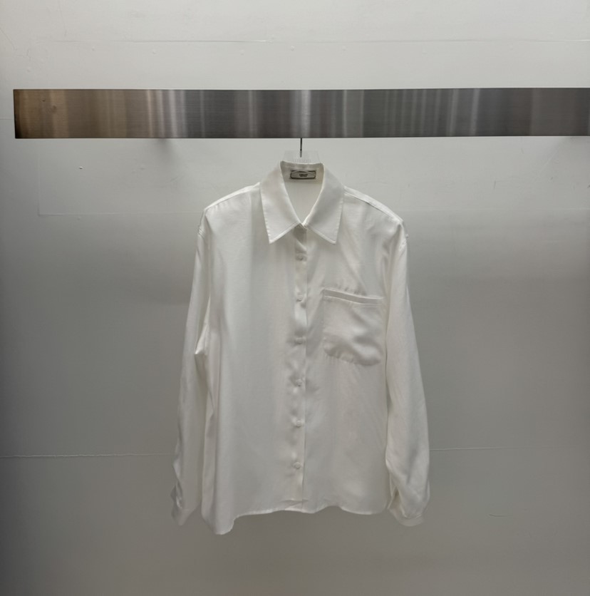 AMOOD東大門直郵女裝新款職業26春夏時尚襯衫蕾絲衫口袋天絲AMOOD襯衫/蕾絲衫