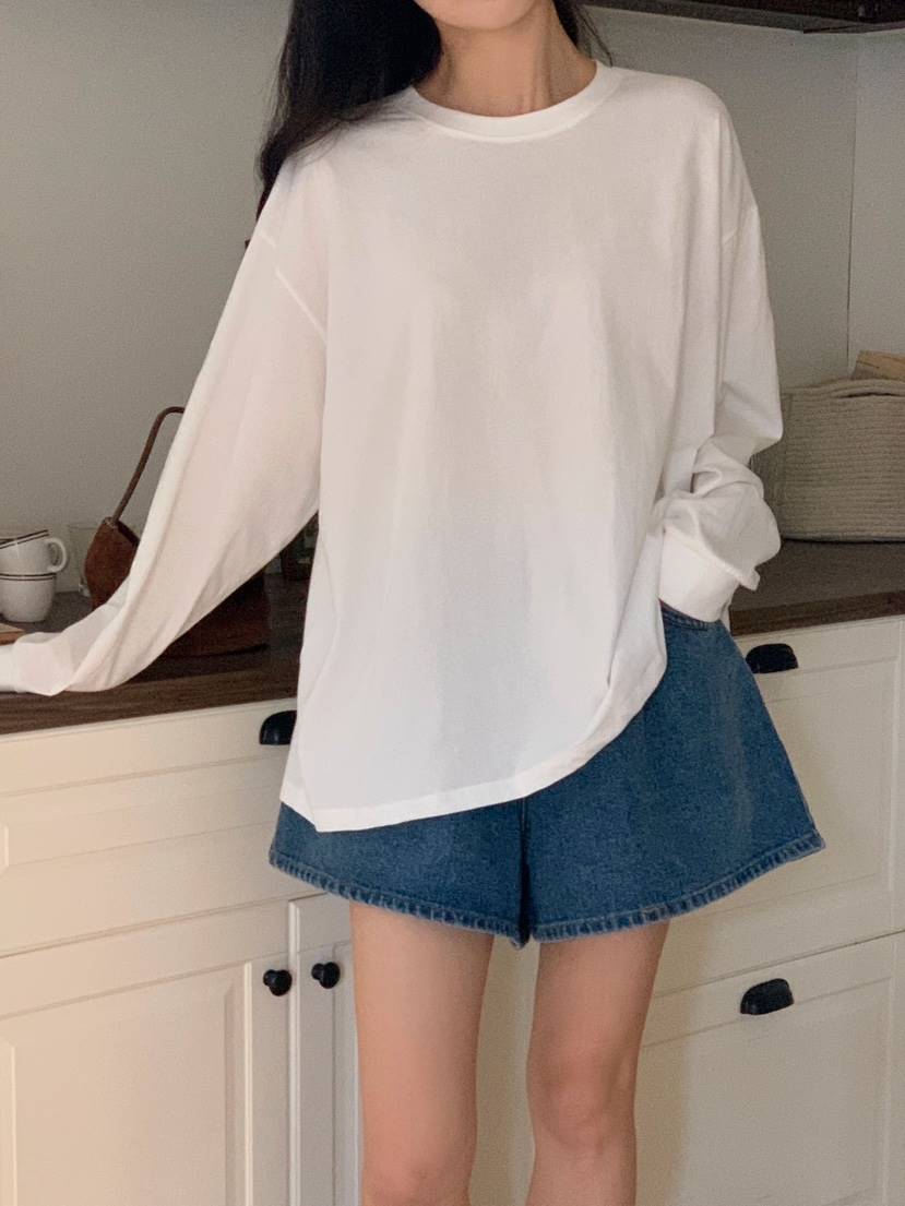 FORMSTUDIO韓國代購女裝新品26春夏熱賣推薦長袖T恤喇叭形FORMSTUDIO長袖T恤