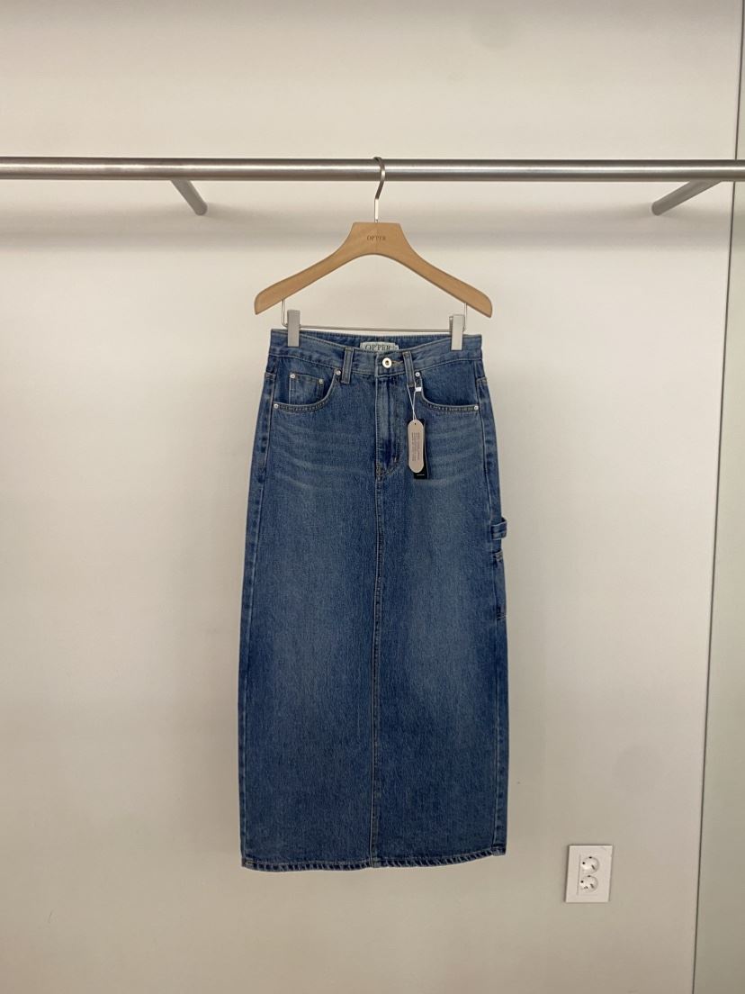 OP PER東大門直郵女裝新款真品熱賣人氣職業休閑長裙口袋OPPER-simplebeige長裙