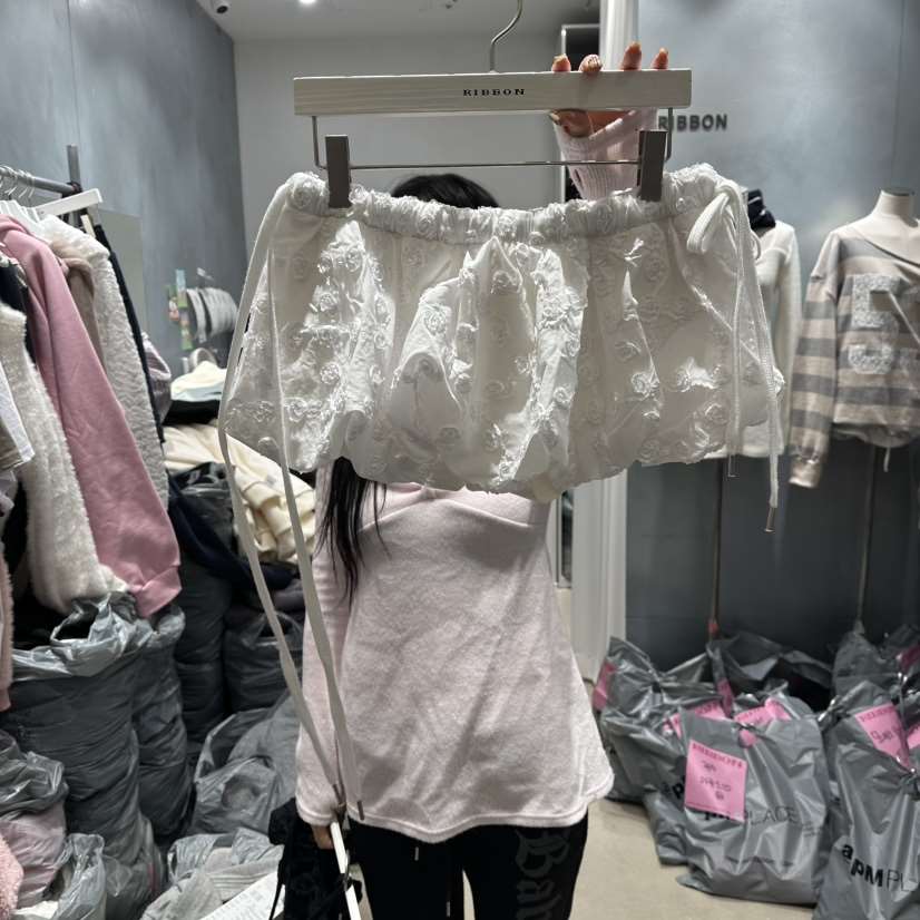 RIBBON韓國直郵女裝新款推薦休閑職業真品熱賣時尚裙褲蕾絲RIBBON裙褲