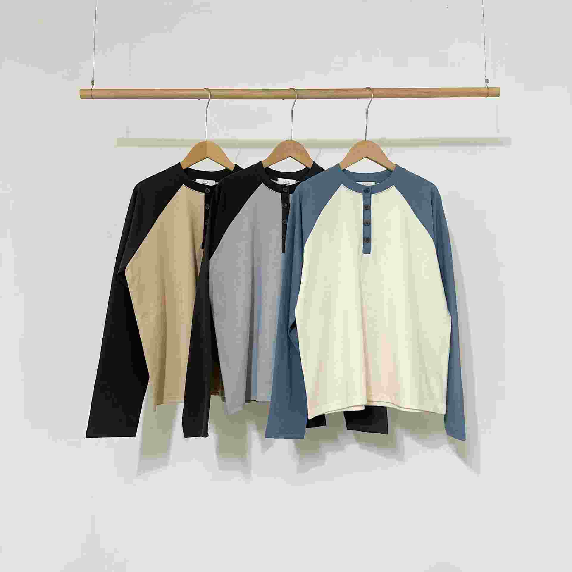 FIVE東大門實拍女裝新品真品熱賣時尚人氣職業26春夏長袖T恤FIVE長袖T恤