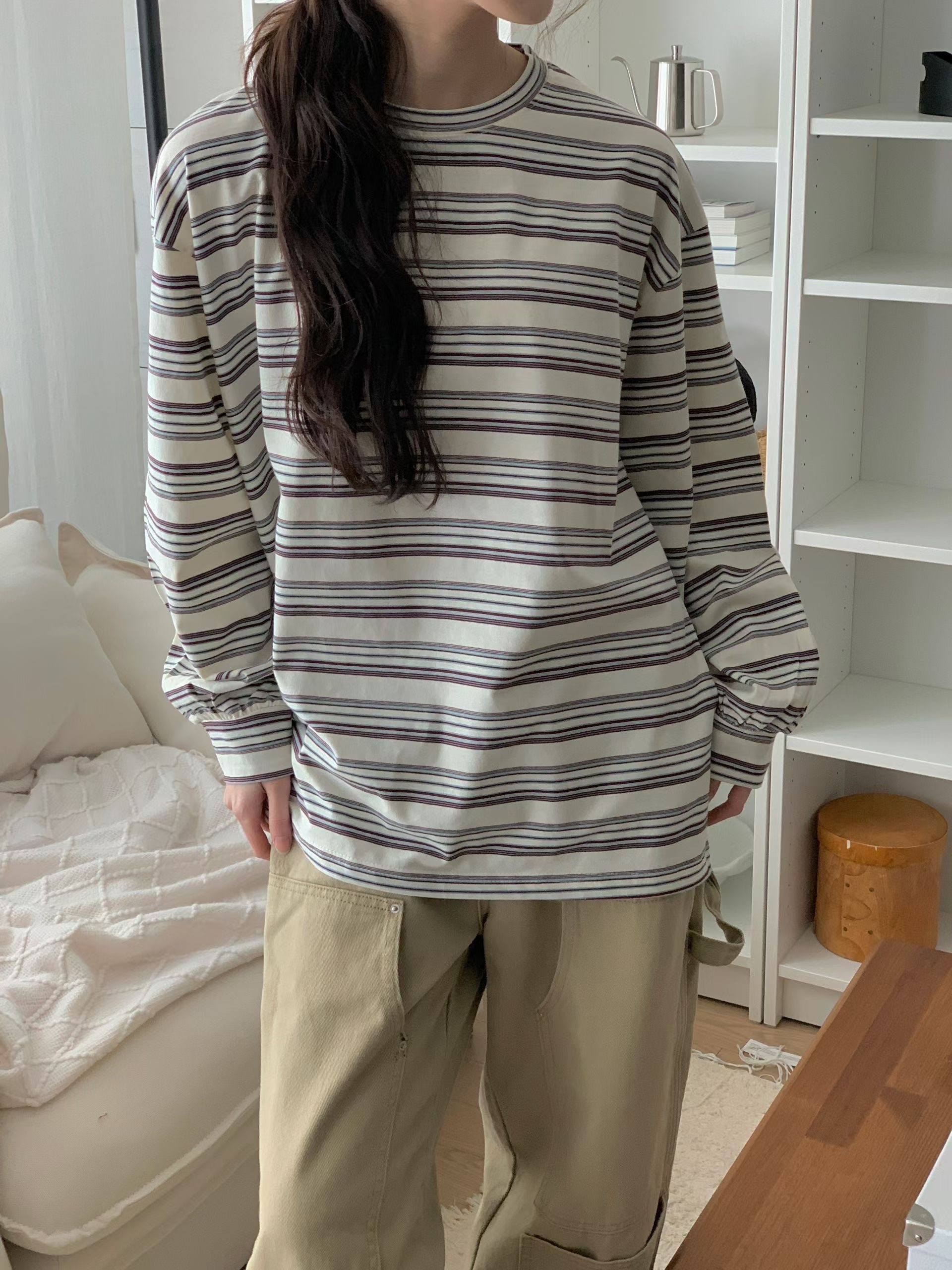 FIVE東大門直郵女裝新品人氣26春夏推薦熱賣時尚職業長袖T恤FIVE長袖T恤