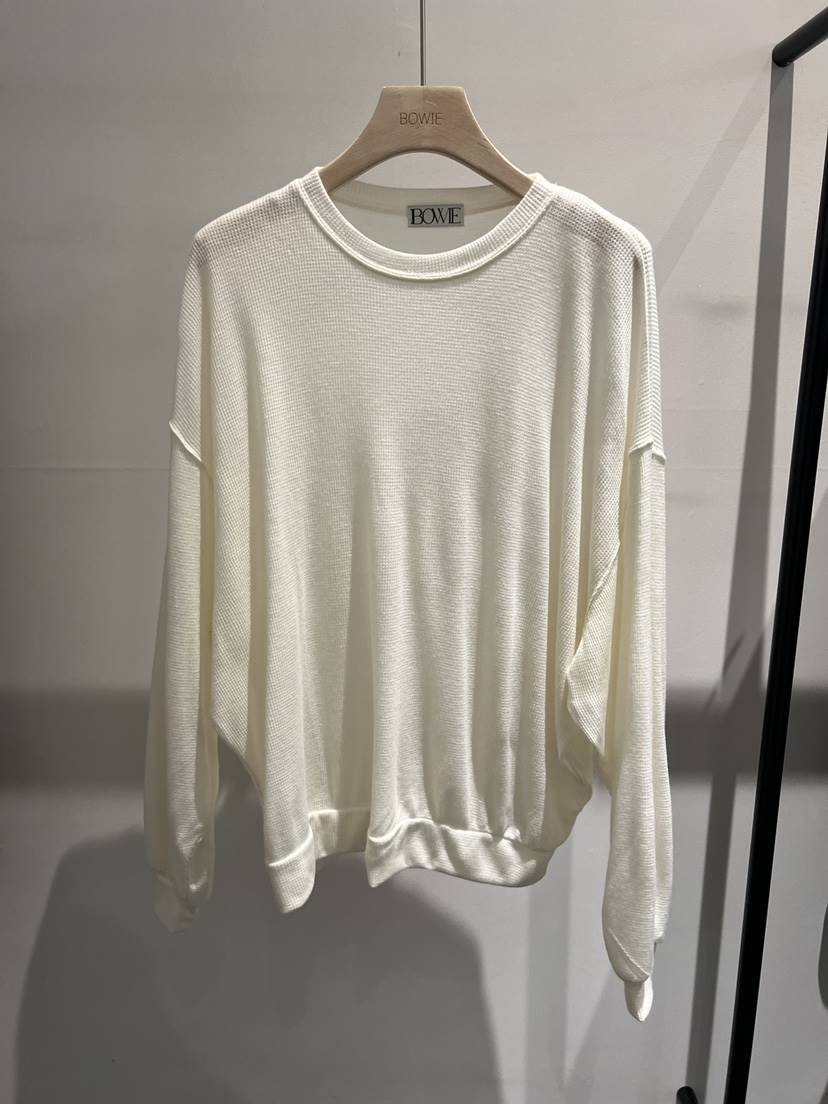 BOWIE東大門實拍女士新款休閑職業26春夏熱賣真品長袖T恤BOWIE長袖T恤