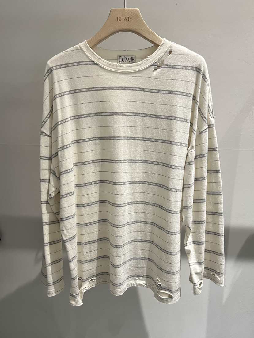 BOWIE韓國直郵女士新品26春夏職業人氣休閑時尚推薦長袖T恤BOWIE長袖T恤
