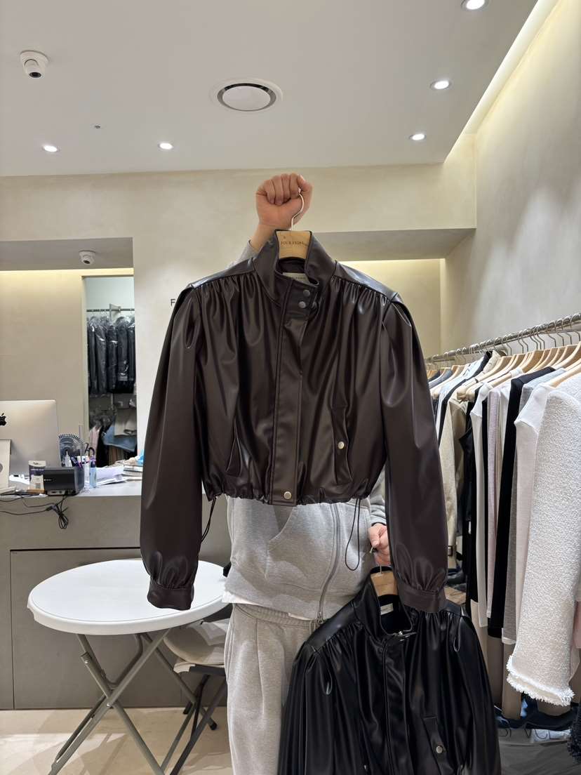 FOUREIGHT東大門代購女士新品熱賣推薦26春夏休閑夾克皮革FOUR EIGHT夾克