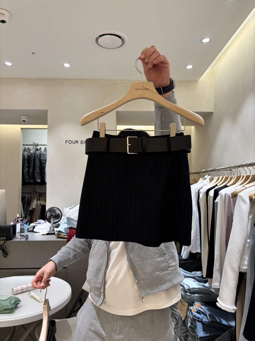 FOUREIGHT韓國直郵女裝新款推薦熱賣人氣職業短裙不含腰帶FOUR EIGHT短裙