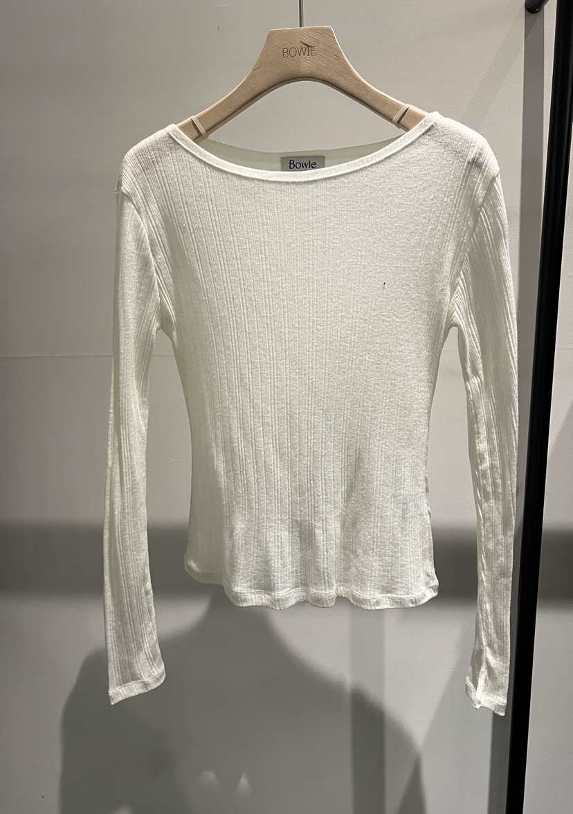 BOWIE韓國直郵女士新品推薦人氣職業26春夏真品休閑長袖T恤BOWIE長袖T恤