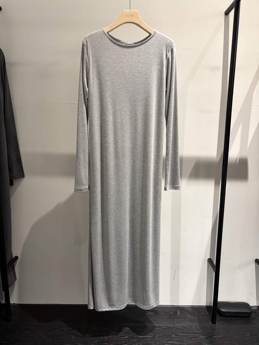 BOWIE東大門實拍女裝新款人氣時尚休閑推薦連衣裙棉質長款BOWIE連衣裙