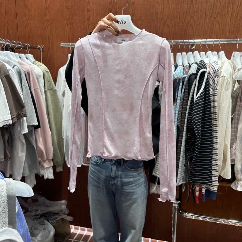 ILLO/MOCI東大門實拍女士新款人氣真品職業26春夏長袖T恤ILLO/MOCI長袖T恤