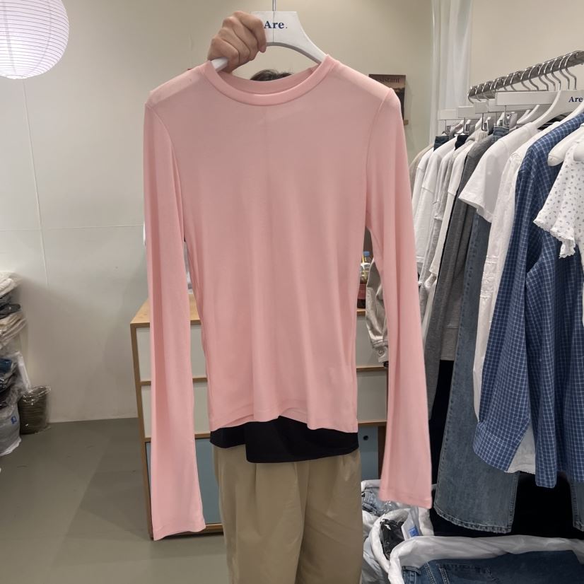 ARE東大門直郵女裝新款推薦人氣真品時尚熱賣長袖T恤天絲ARE YOU/ARE長袖T恤