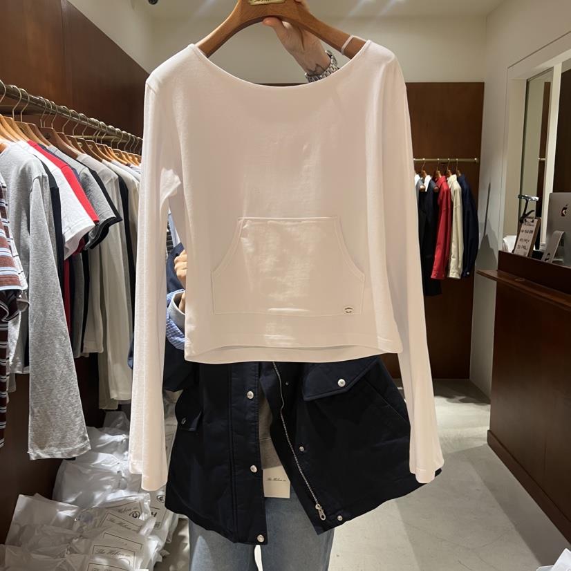 HEBON韓國代購女裝新品真品職業時尚休閑26春夏長袖T恤連帽衫HEBON長袖T恤