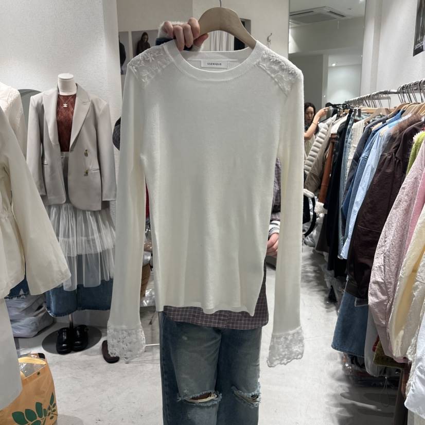 SSEMIENNE韓國代購女裝新品推薦職業人氣熱賣真品長袖T恤SSENIQUE長袖T恤