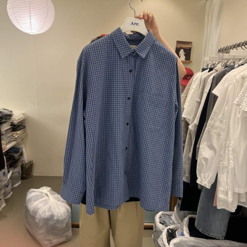 ARE東大門代購女士新品推薦人氣職業26春夏襯衫蕾絲衫格子ARE YOU/ARE襯衫/蕾絲衫