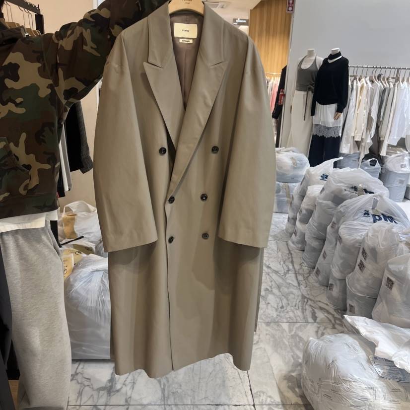 LA MAGIE FEMME東大門代購女裝新款真品長款風衣含腰帶Lamagie Femme長款風衣