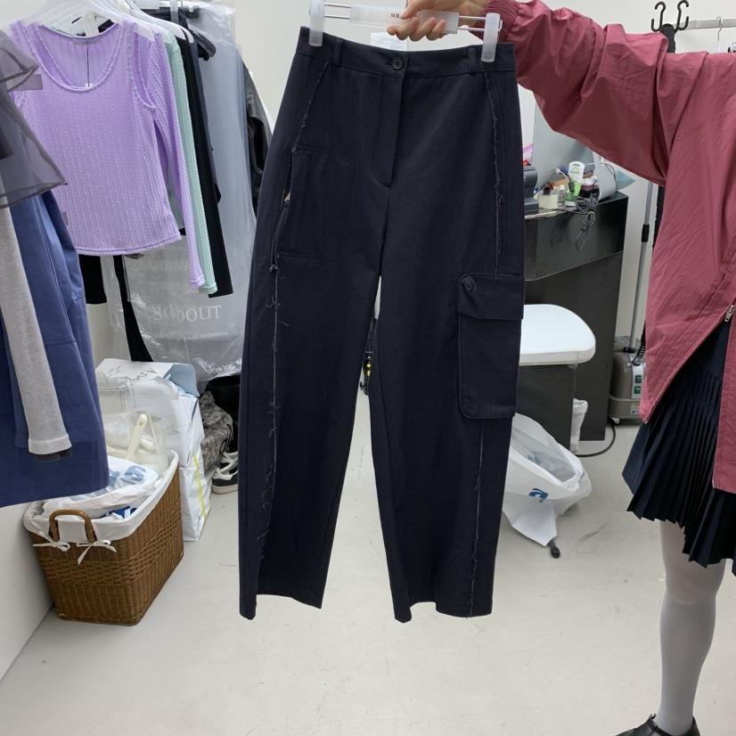 SOLD OUT東大門直郵女裝新品26春夏熱賣休閑褲工裝褲拉鏈SOLD OUT休閑褲