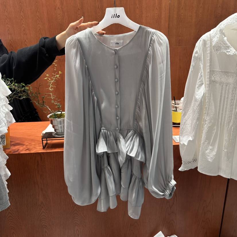 ILLO/MOCI東大門代購女裝新品時尚休閑26春夏襯衫蕾絲衫ILLO/MOCI襯衫/蕾絲衫