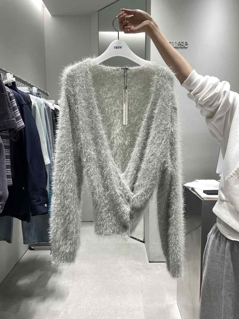 NUESE東大門直郵女裝新品熱賣26春夏職業休閑真品針織衫毛絨NUESE針織衫