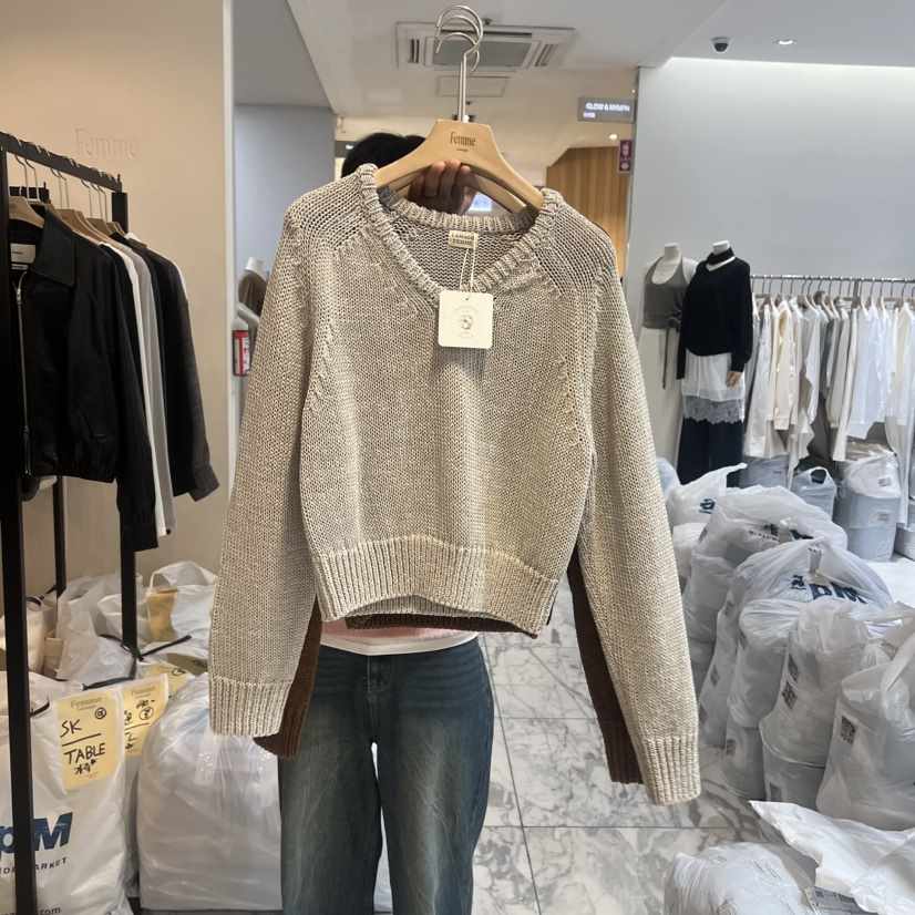 LA MAGIE FEMME東大門代購女士新款熱賣休閑職業針織衫V領Lamagie Femme針織衫