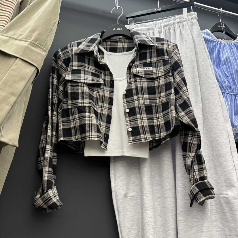 A-DEL韓國代購女士新款26春夏推薦熱賣襯衫蕾絲衫不含內搭A-DEL襯衫/蕾絲衫