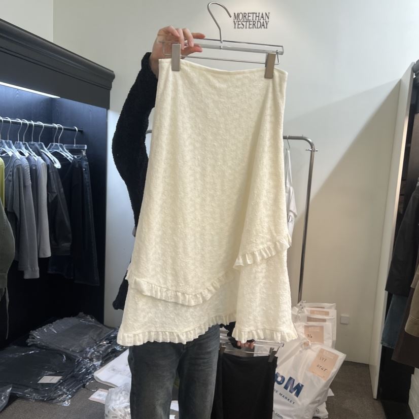 MORE THAN YESTERDAY/LOVE YOU SO MUCH東大門實拍女裝新款26春夏半身裙中短裙蕾絲LYSM/MORE THAN YESTERDAY半身裙/中短裙