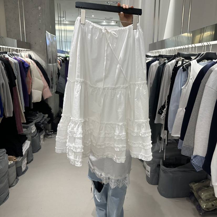 ARTE STUDIO/ATTENTION EDITORIAL韓國直郵女裝新品時尚半身裙中短裙棉ARTE STUDIO/ATTENTION EDITORIAL半身裙/中短裙