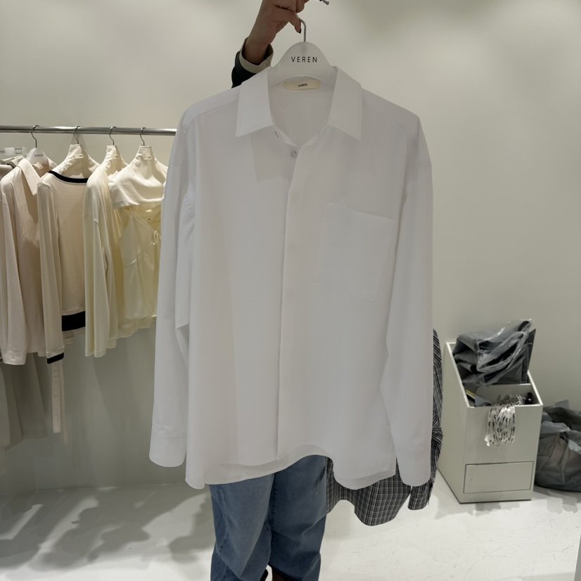 VEREN東大門代購女裝新品時尚26春夏職業休閑人氣襯衫蕾絲衫VEREN襯衫/蕾絲衫