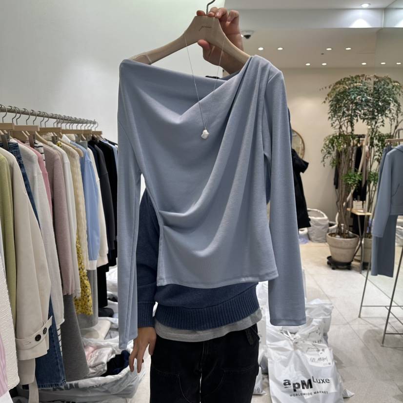 GRACIA韓國代購女裝新品26春夏時尚熱賣休閑人氣職業長袖T恤GRACIA長袖T恤