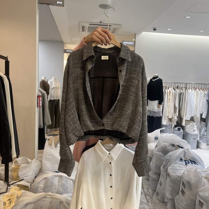 LA MAGIE FEMME東大門代購女士新款時尚休閑襯衫蕾絲衫Lamagie Femme襯衫/蕾絲衫