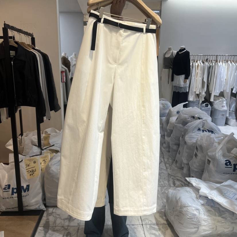 LA MAGIE FEMME韓國代購女裝新款真品推薦休閑褲包含腰帶Lamagie Femme休閑褲