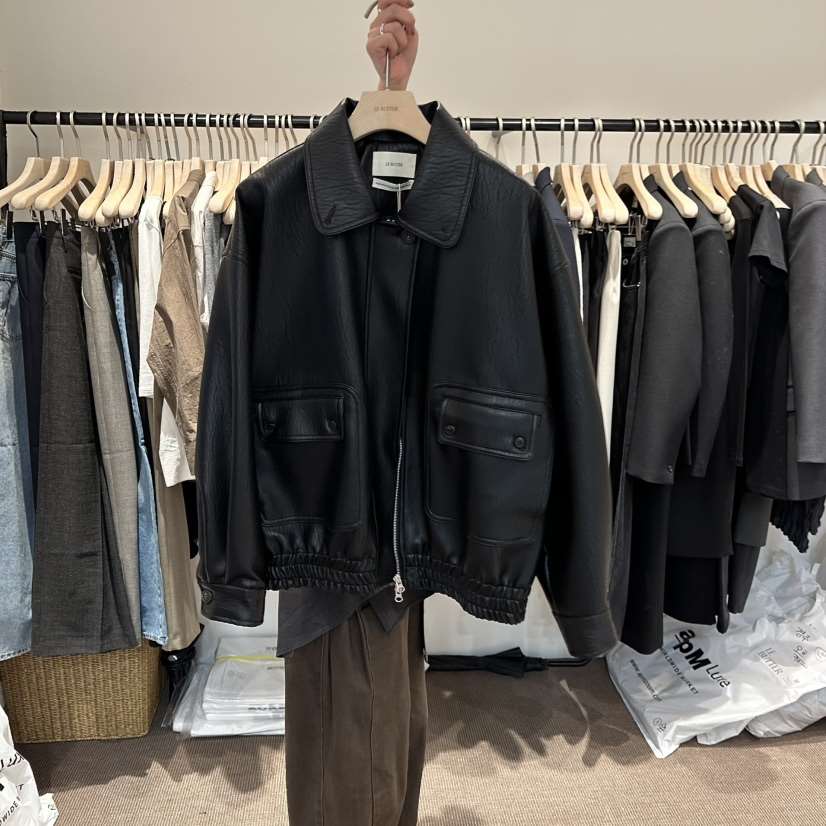 LE BUTTER東大門實拍女裝新品時尚人氣休閑夾克復古紐扣LE BUTTER夾克