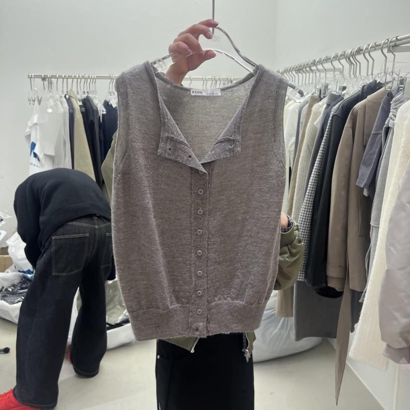 PADO東大門實拍女裝新款時尚推薦休閑職業真品人氣26春夏馬甲PADO馬甲