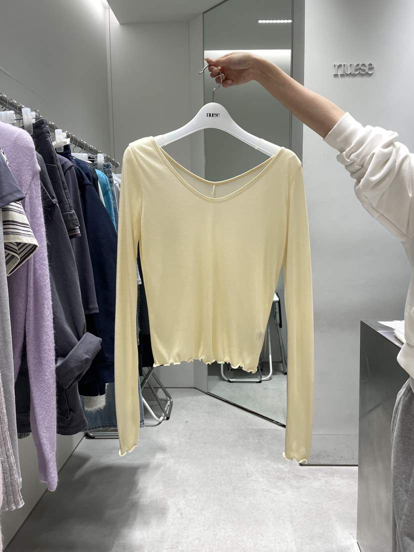 NUESE韓國代購女士新款推薦熱賣休閑真品時尚26春夏長袖T恤NUESE長袖T恤