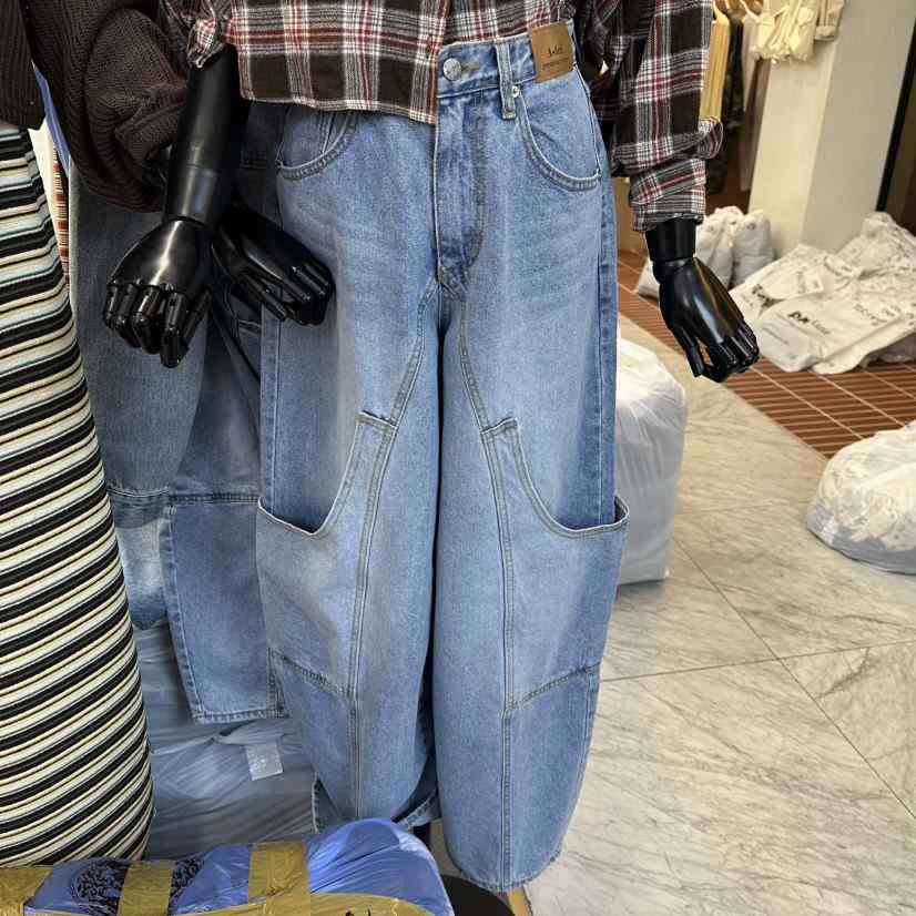 A-DEL韓國直郵女士新品休閑推薦職業26春夏人氣真品牛仔褲A-DEL牛仔褲