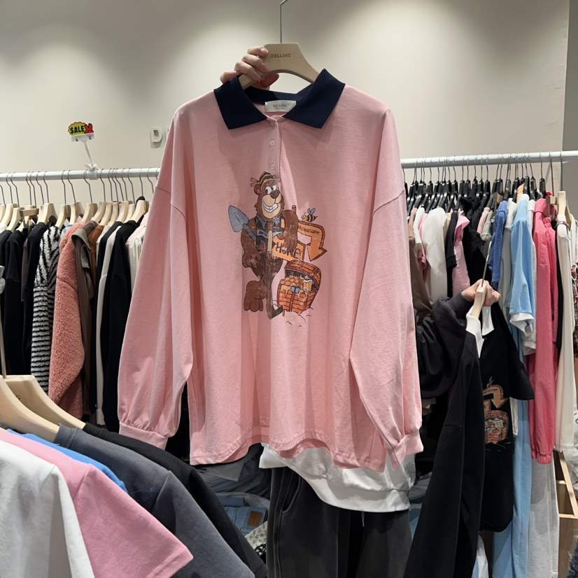 DELLING東大門代購女裝新品職業推薦真品人氣休閑長袖T恤DELLING長袖T恤