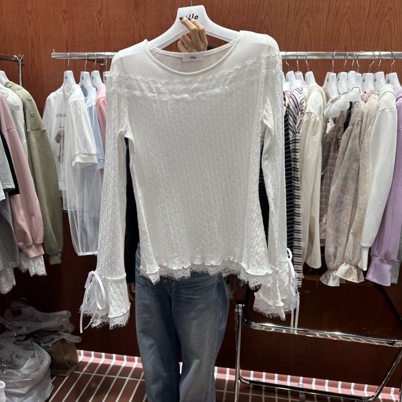 ILLO/MOCI東大門直郵女士新品26春夏休閑推薦人氣長袖T恤ILLO/MOCI長袖T恤